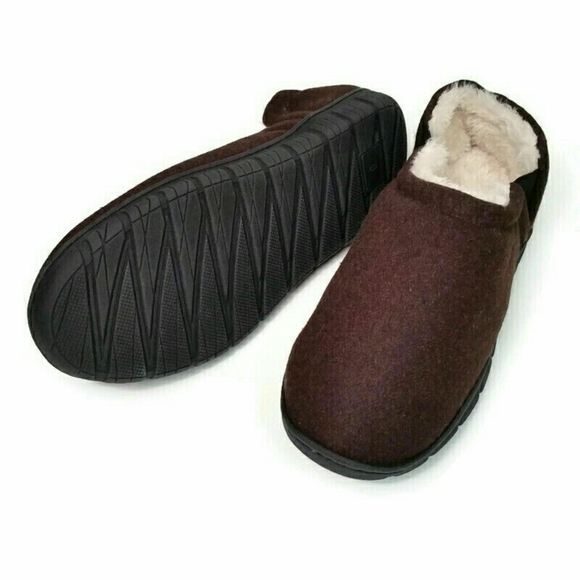 Homitem Mens House Slippers Size 9 Fuzzy Lining - Picture 3 of 12